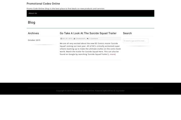 EzyReader theme site design template sample