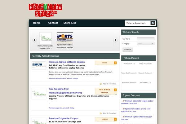 Site using Jcorgcoupons plugin