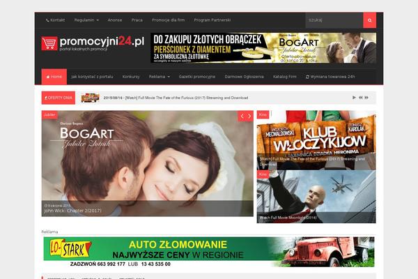Agazine theme site design template sample