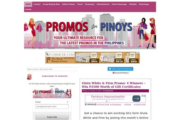 Caos theme site design template sample