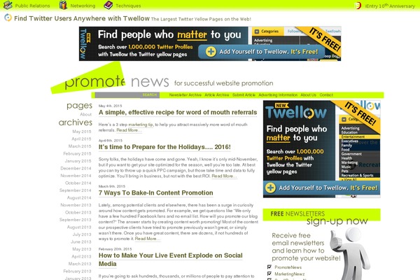 promotenews theme websites examples
