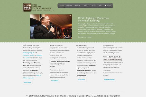 Feather theme site design template sample