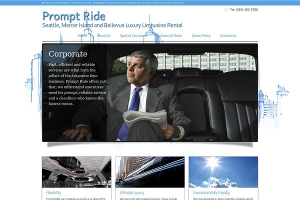 Limousine theme site design template sample