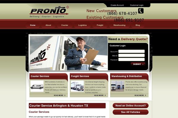 Pronto theme site design template sample
