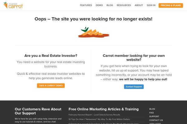 Oncarrot theme site design template sample