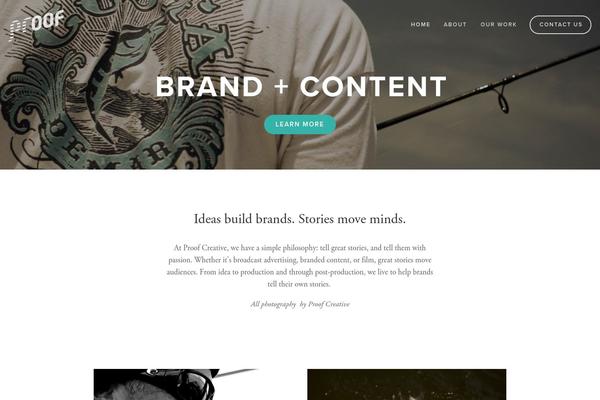 Craft theme site design template sample