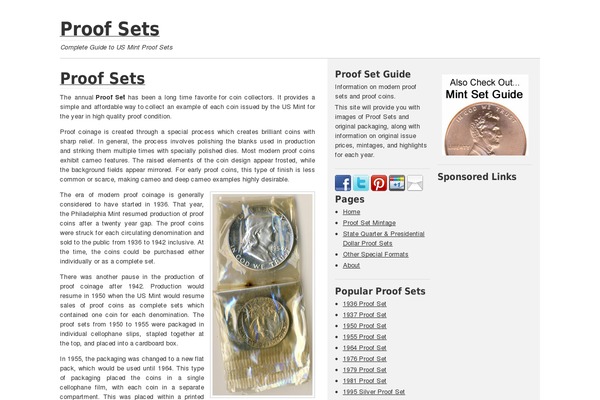 Prose theme site design template sample