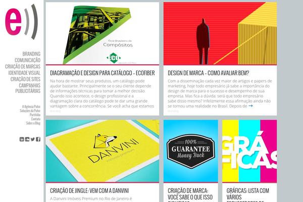 Ubergrid theme site design template sample