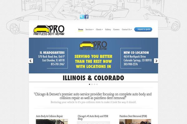 Chameleon theme site design template sample