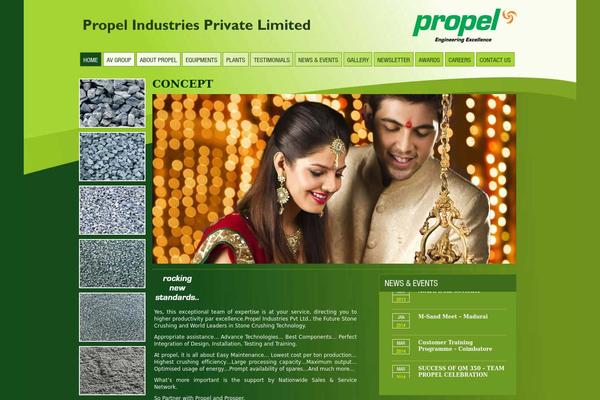 Propel theme site design template sample