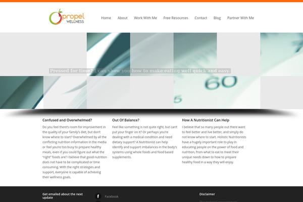 Extensio theme site design template sample