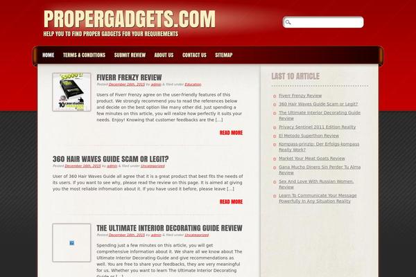 Frantic theme site design template sample