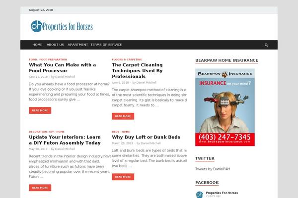 Bloggingpro theme site design template sample