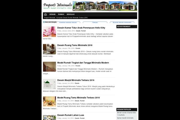 Flat728 theme site design template sample