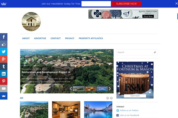 Site using Easy Heads Up Bar plugin