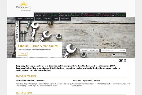 prophecycoal.com site used Prophecy-kd