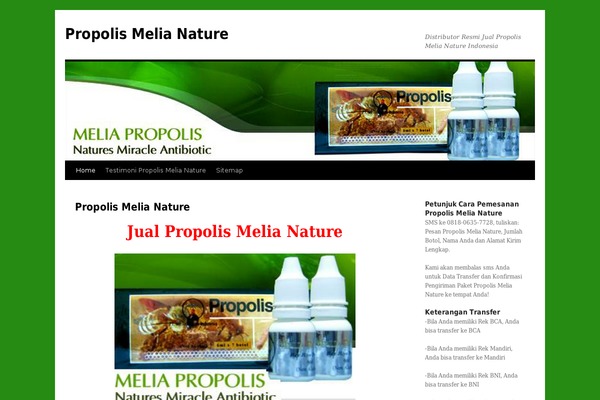 propolis-melia-nature.com site used Twentytentokoonlineheader