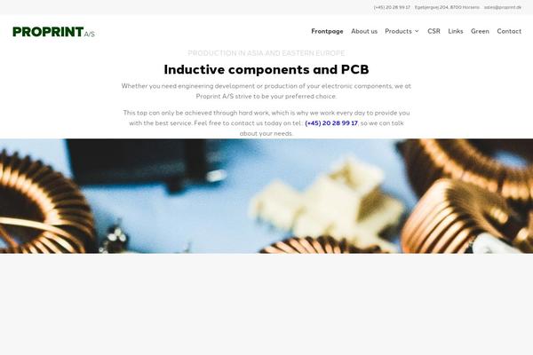 Generatepress_child theme site design template sample