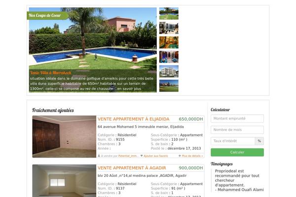 RealEstate theme site design template sample