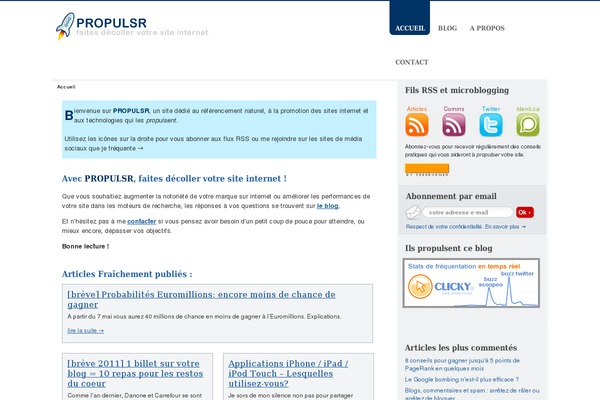 Site using Widget Post Slider plugin