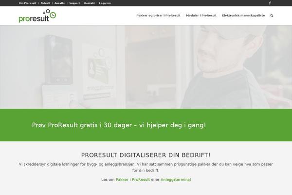proresult.no site used Mb-enfold