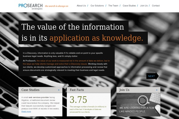 prosearchstrategies.com site used Prosearch