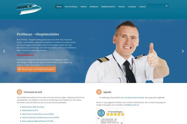 Academy theme site design template sample