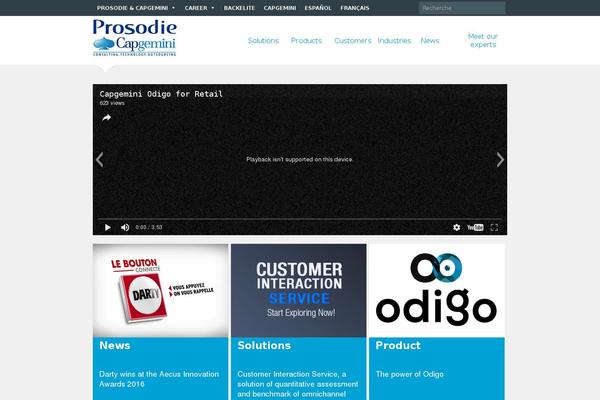 Site using Odigo-blocks plugin