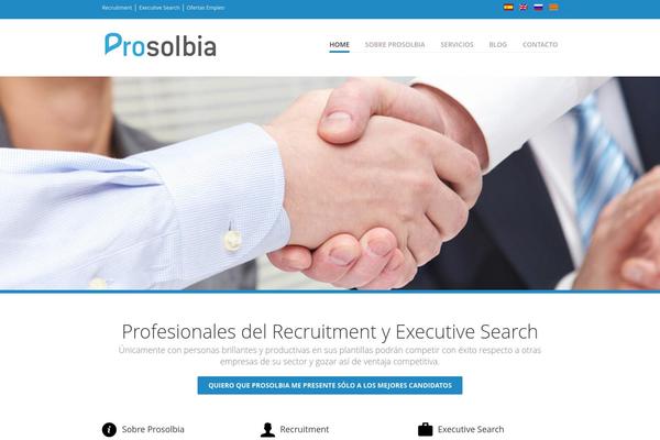 Vanguard theme site design template sample