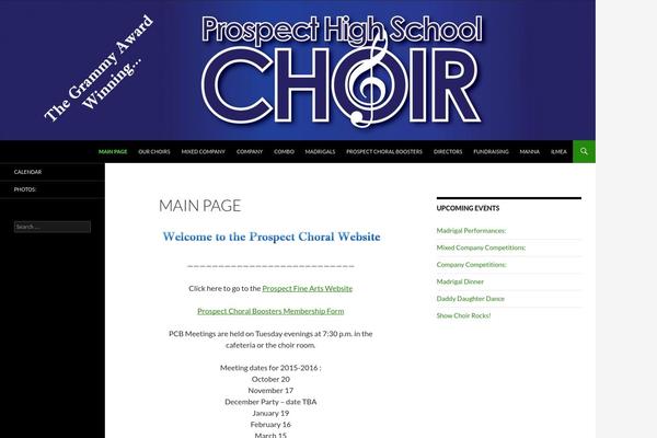 Twenty Fourteen theme site design template sample