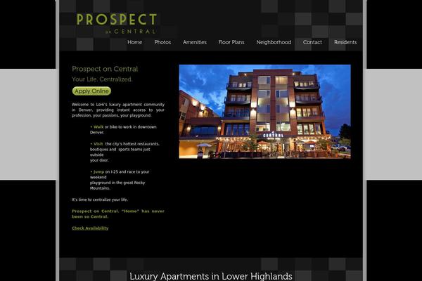 Prospect theme site design template sample