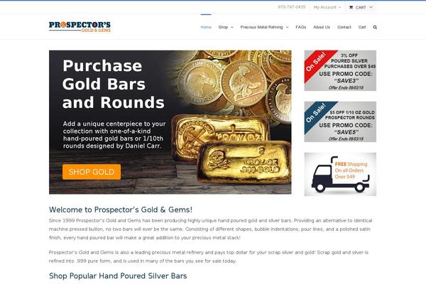 Site using Gold Price plugin