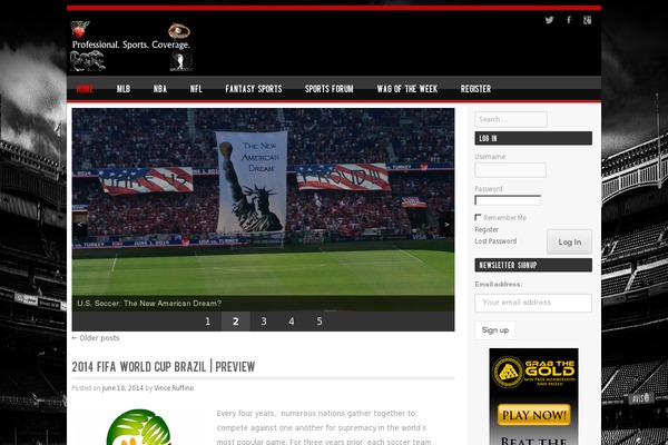 SPORTY theme site design template sample