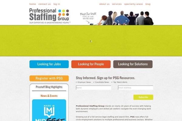 Roots theme site design template sample