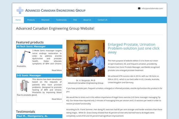prostatemate.com site used Health-center-lite