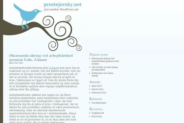 Bluebird theme site design template sample