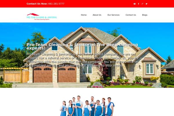 proteamcleans4u.com site used Cw-business-lite
