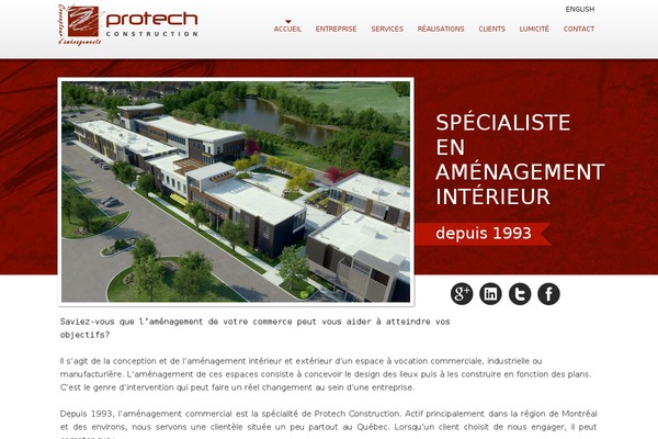 Protech theme site design template sample