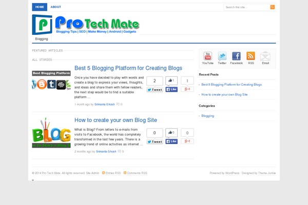 Beginner theme site design template sample