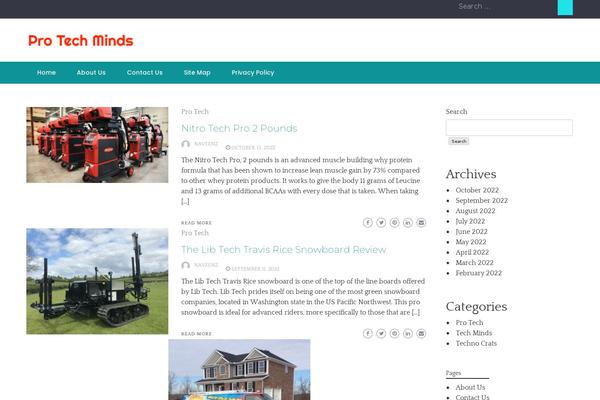 protechminds.com site used WP Newspaper