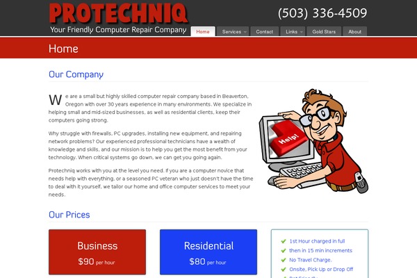 PureVISION theme site design template sample
