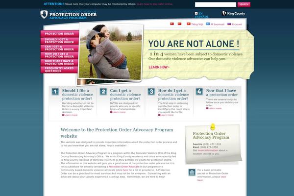 Protect theme site design template sample