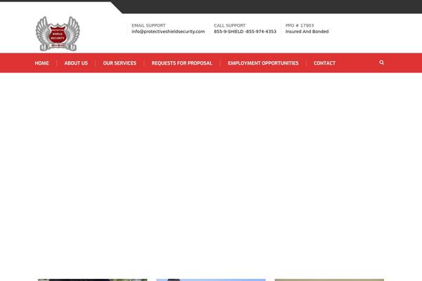 Safeguard theme site design template sample
