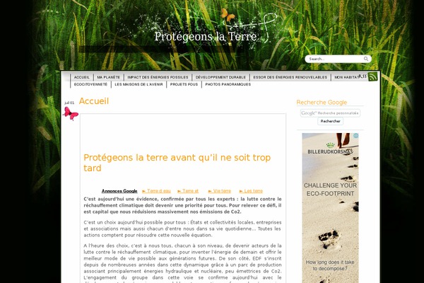 Greener Side theme site design template sample
