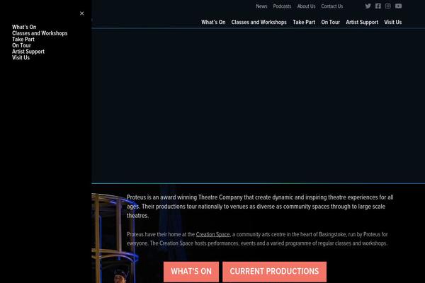proteustheatre.com site used Proteus