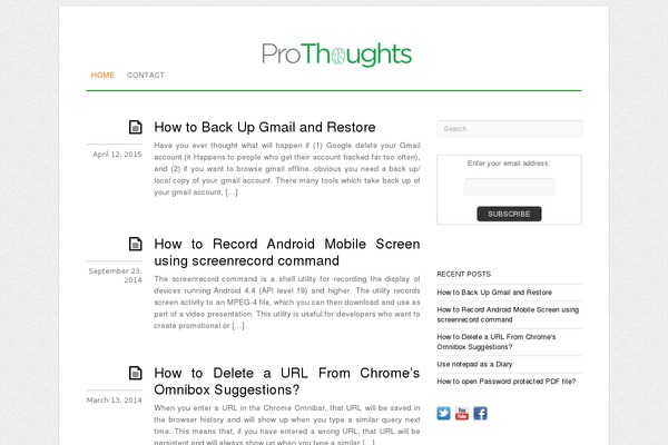 prothoughts.com site used Lifestyle-pro-323