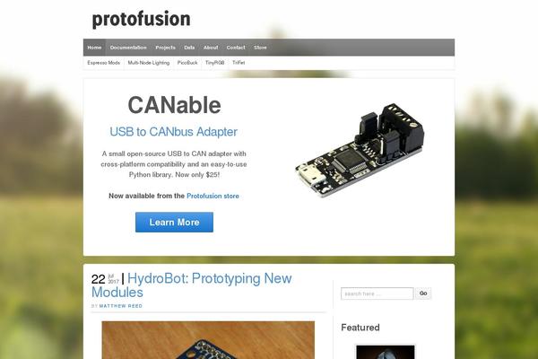 protofusion.org site used Responsive Blogger