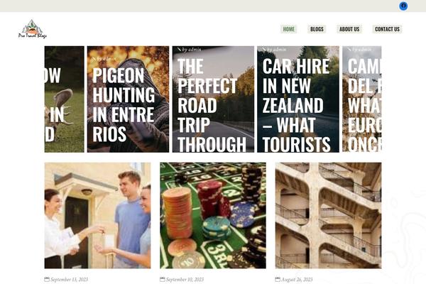 Wanderland theme site design template sample