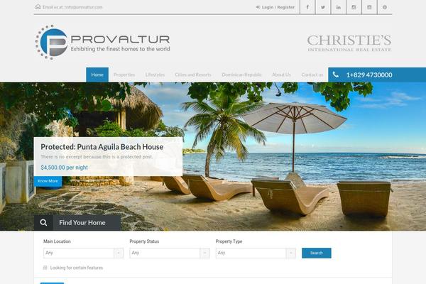 Realhomes Child theme site design template sample