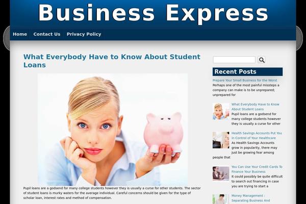 Seos Blue theme site design template sample